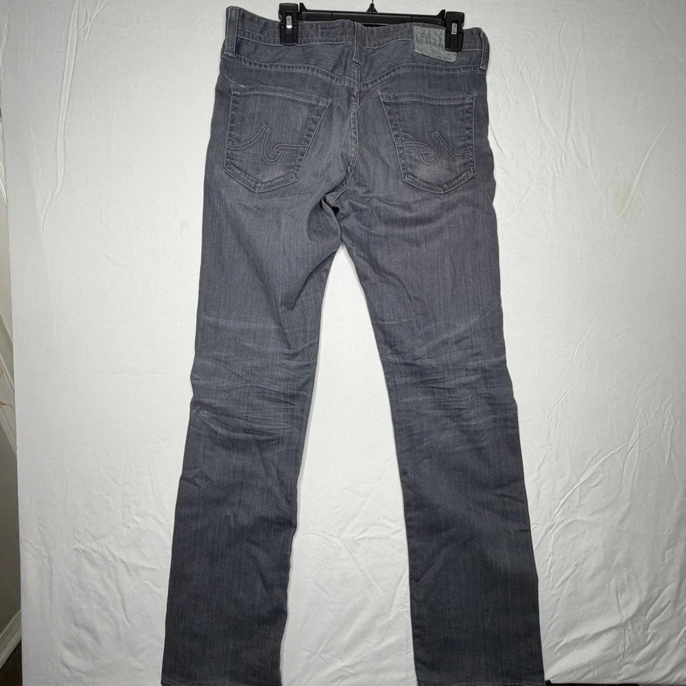 AG Adriano Goldschmied Protege Straight Leg Mens Jeans Charcoal Gray Size 36x32